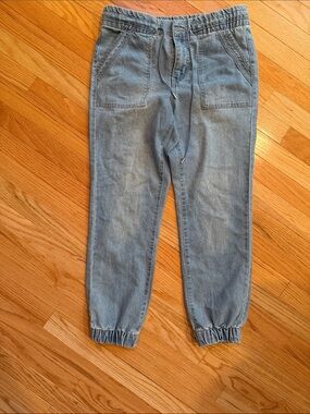Tinseltown Light Blue Elastic Cuff Denim Jogger Jeans never worn M